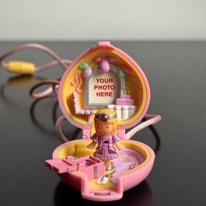 Polly Pocket 90s Bluebird pink locket with original doll